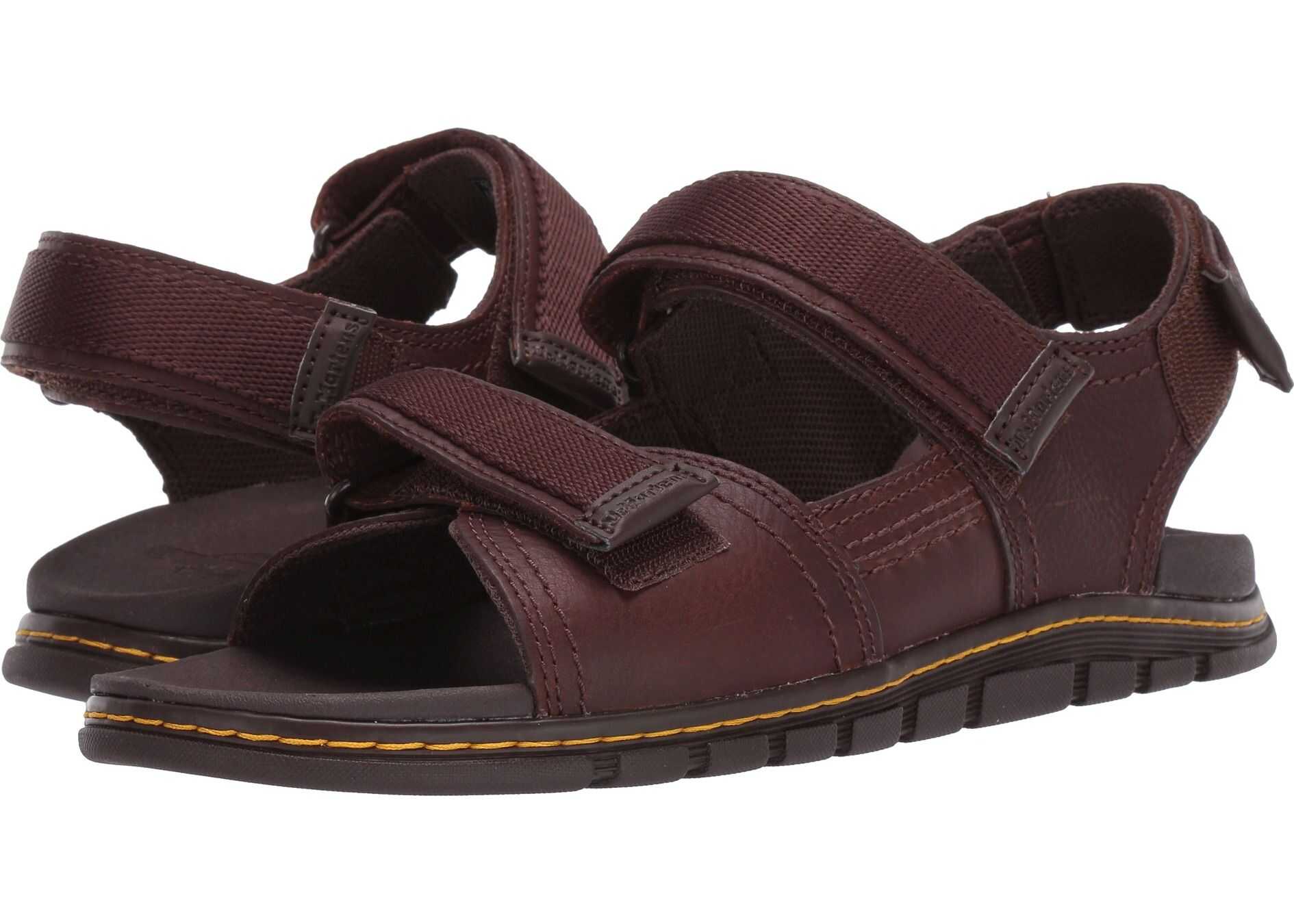 Dr. Martens Athens Sandal Tan/Dark Brown Carpathian/Webbing