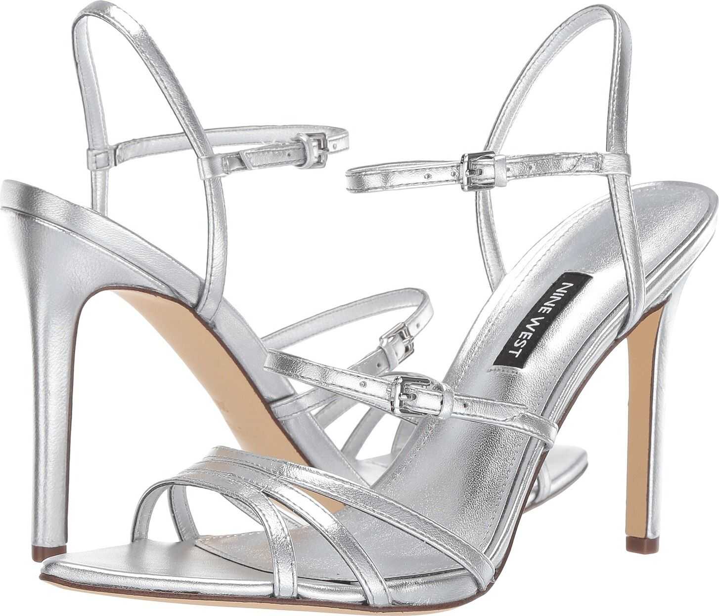 Nine West Gilficco Strappy Sandals Silver