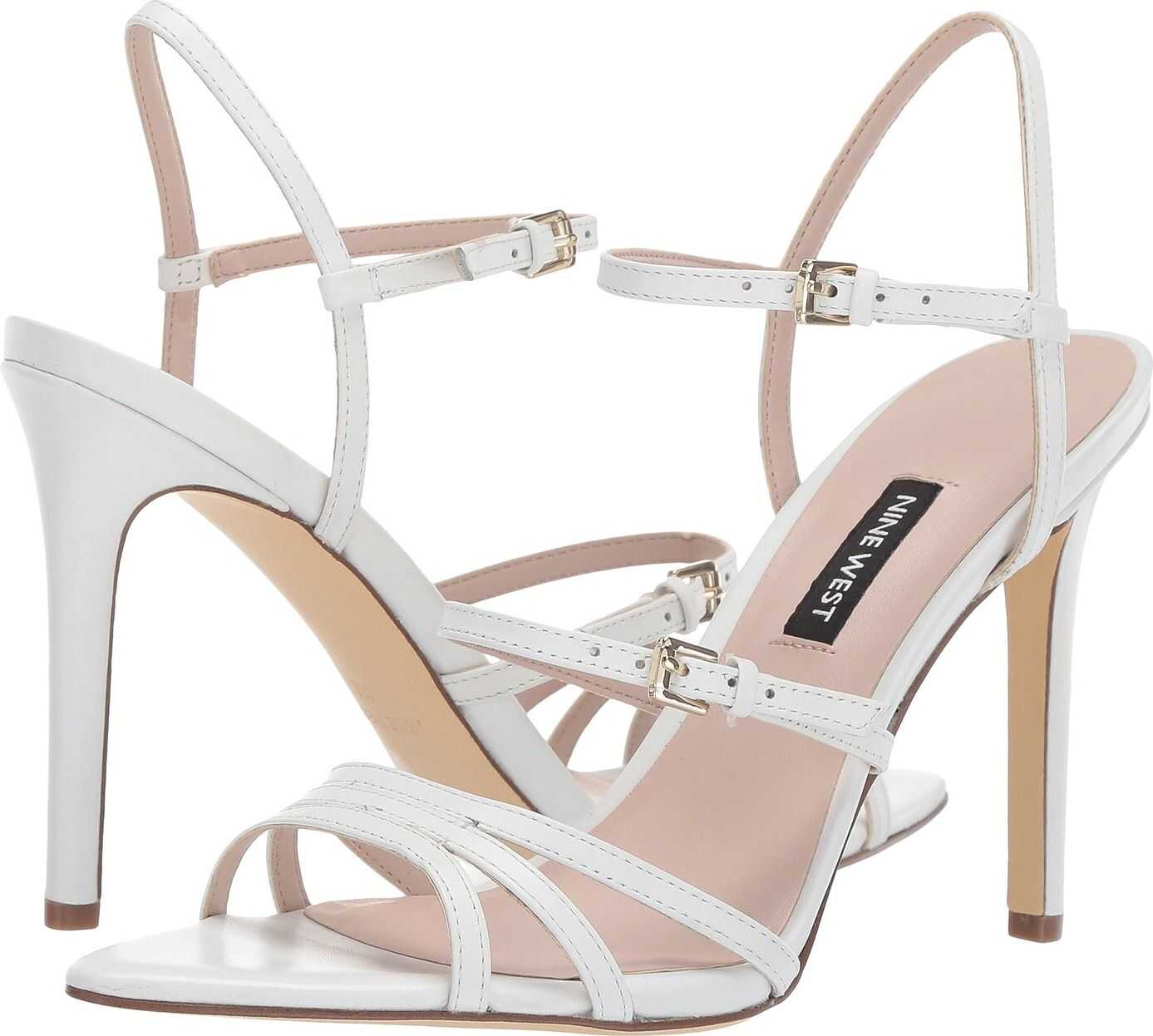 Nine West Gilficco Strappy Sandals White