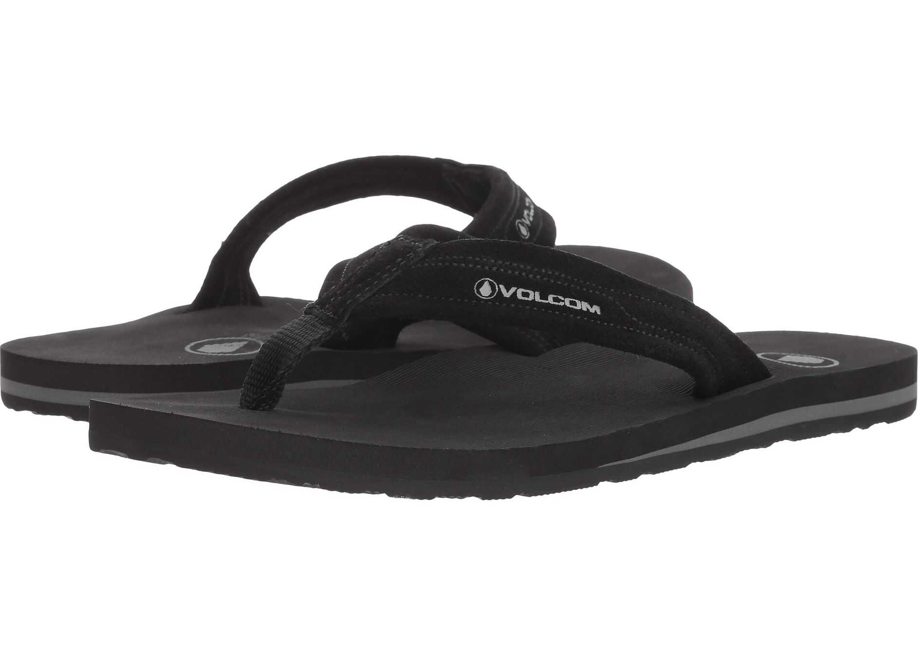 Volcom Driftin Leather Sandal Black