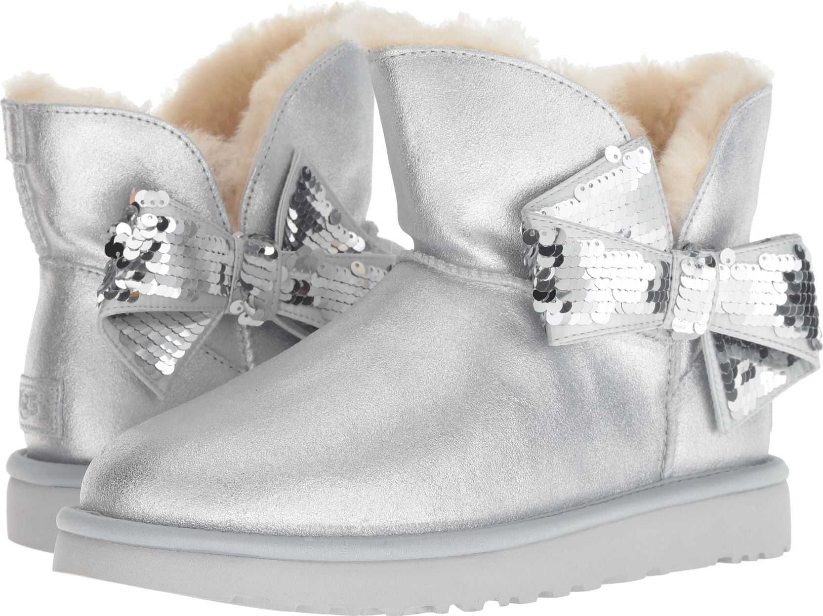 UGG Mini Sequin Bow Silver
