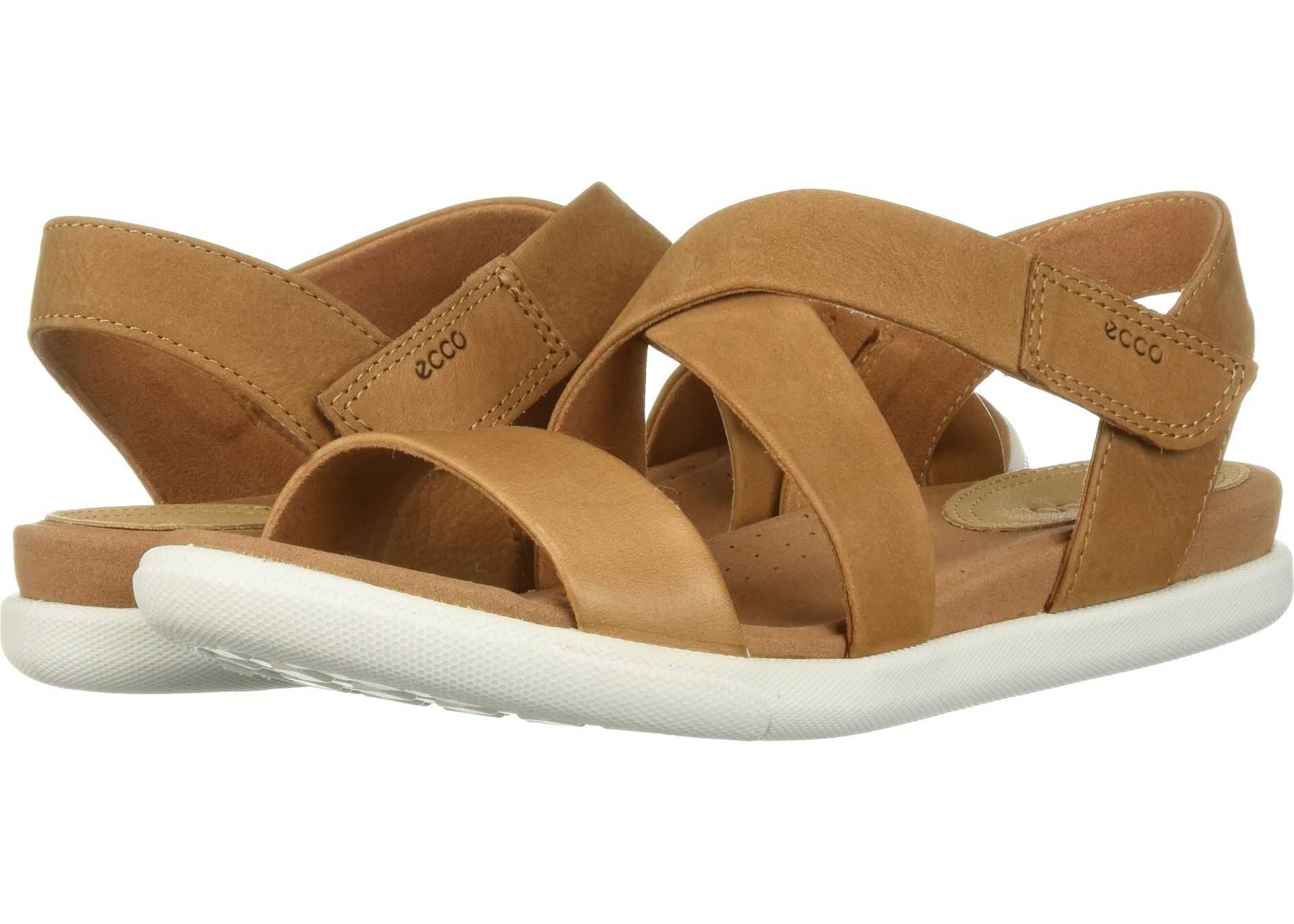 ECCO Damara Strap Sandal Lion/Cashmere Cow Leather/Cow Nubuck