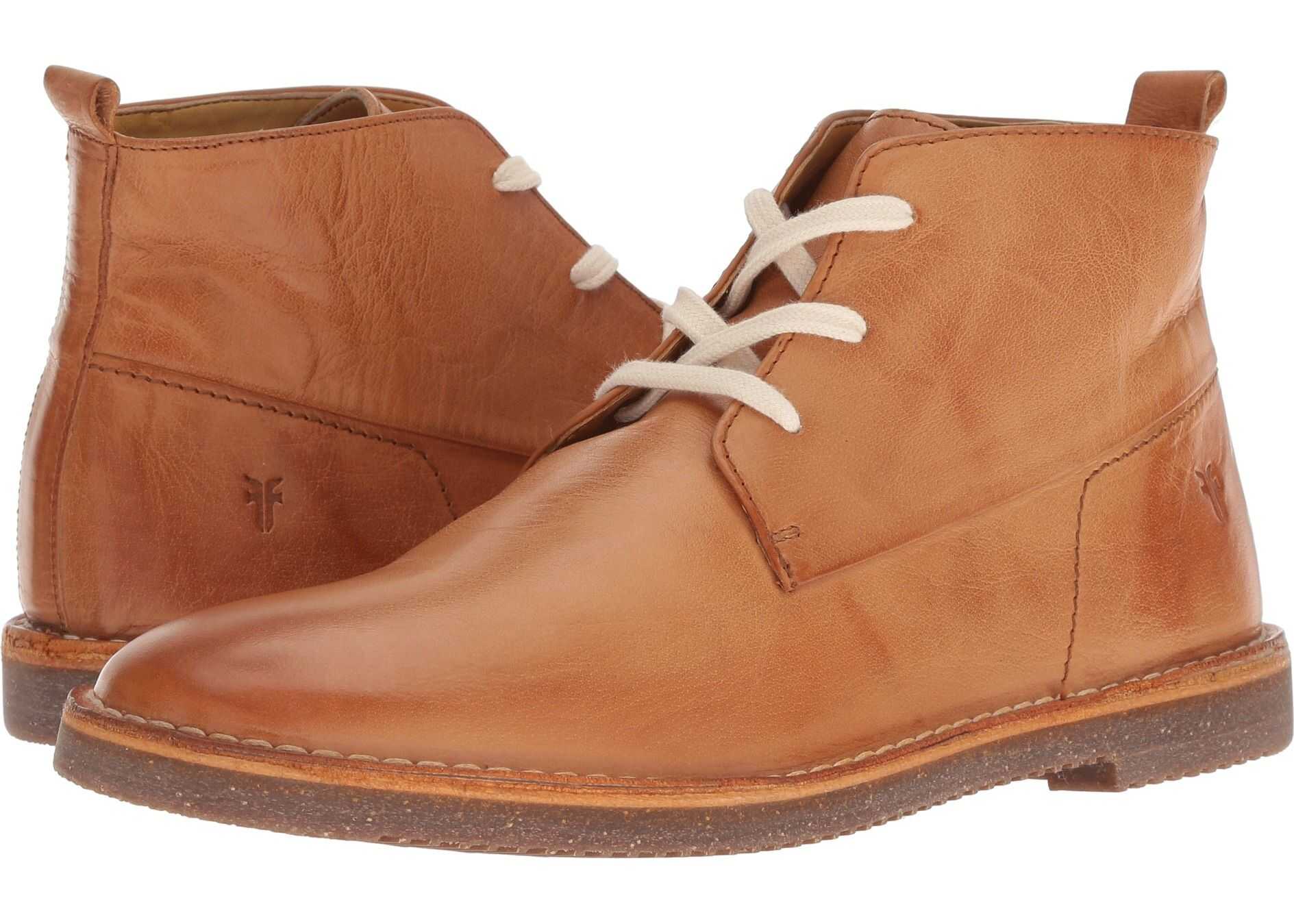 Frye Ashland Chukka Natural Buffalo Smooth Full Grain