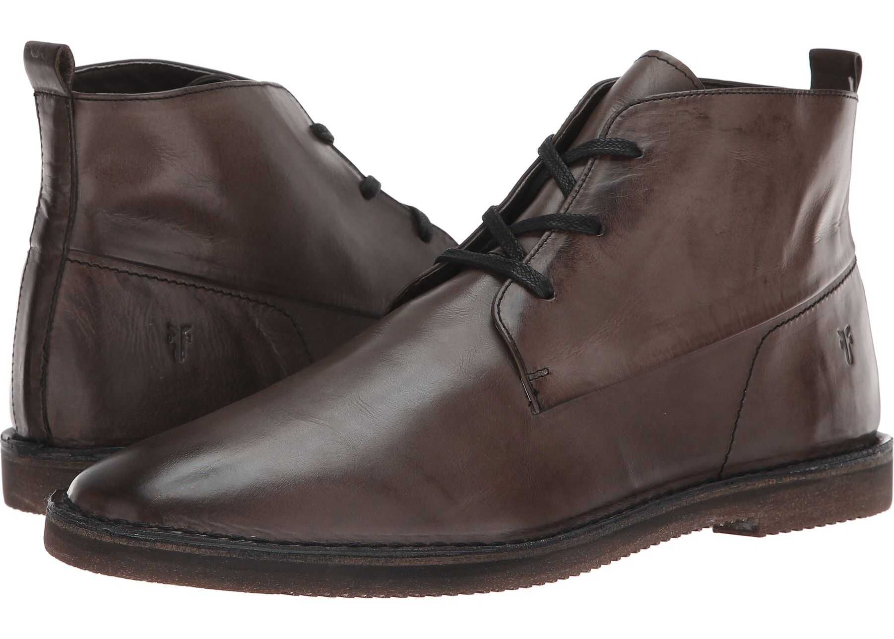 Frye Ashland Chukka Slate Buffalo Smooth Full Grain