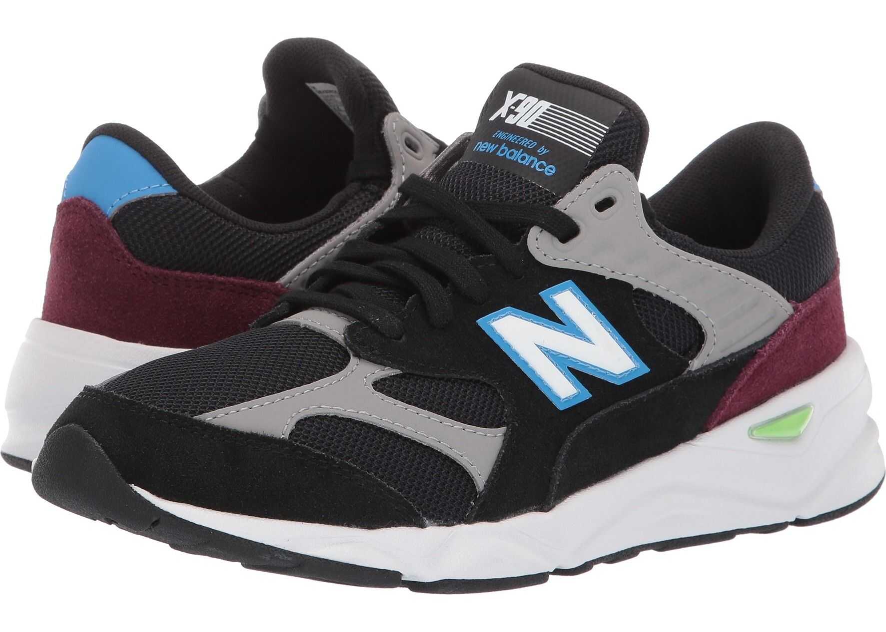 New Balance Kids GSX90Rv1 (Big Kid) Black/Grey