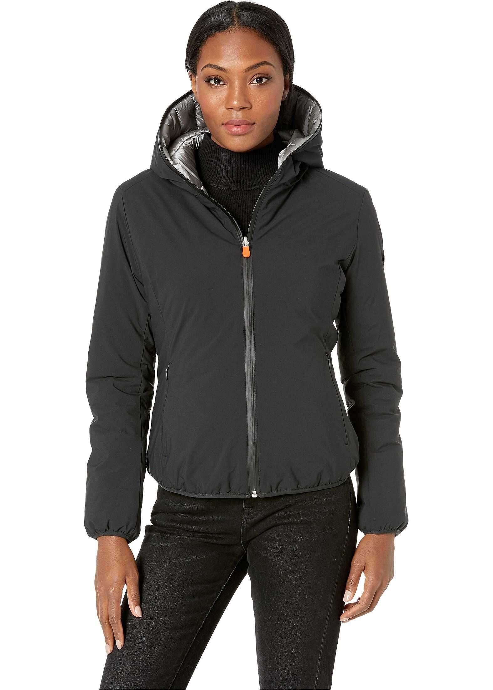 Short Hooded Reversible Jacket