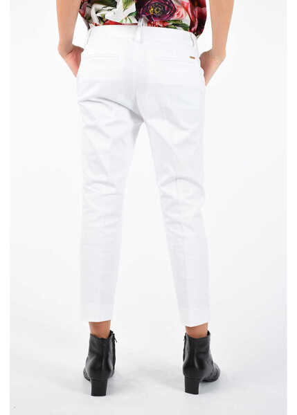 Pantaloni office DSQUARED2 Capri Pants White Femei (BM 6751933) 2
