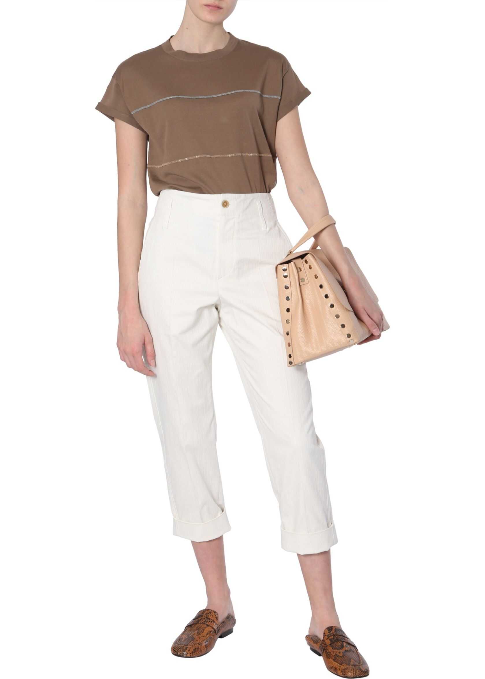 Brunello Cucinelli Extra Fine Cotton T-Shirt BROWN
