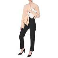 Bluze Shirt With Plissé Scarf Collar Femei
