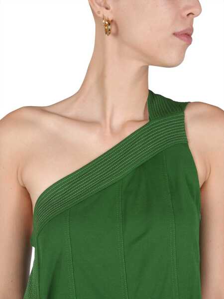 Rochii casual Givenchy Dress With Contrasting Stitching GREEN Femei (BM 6753235) 4