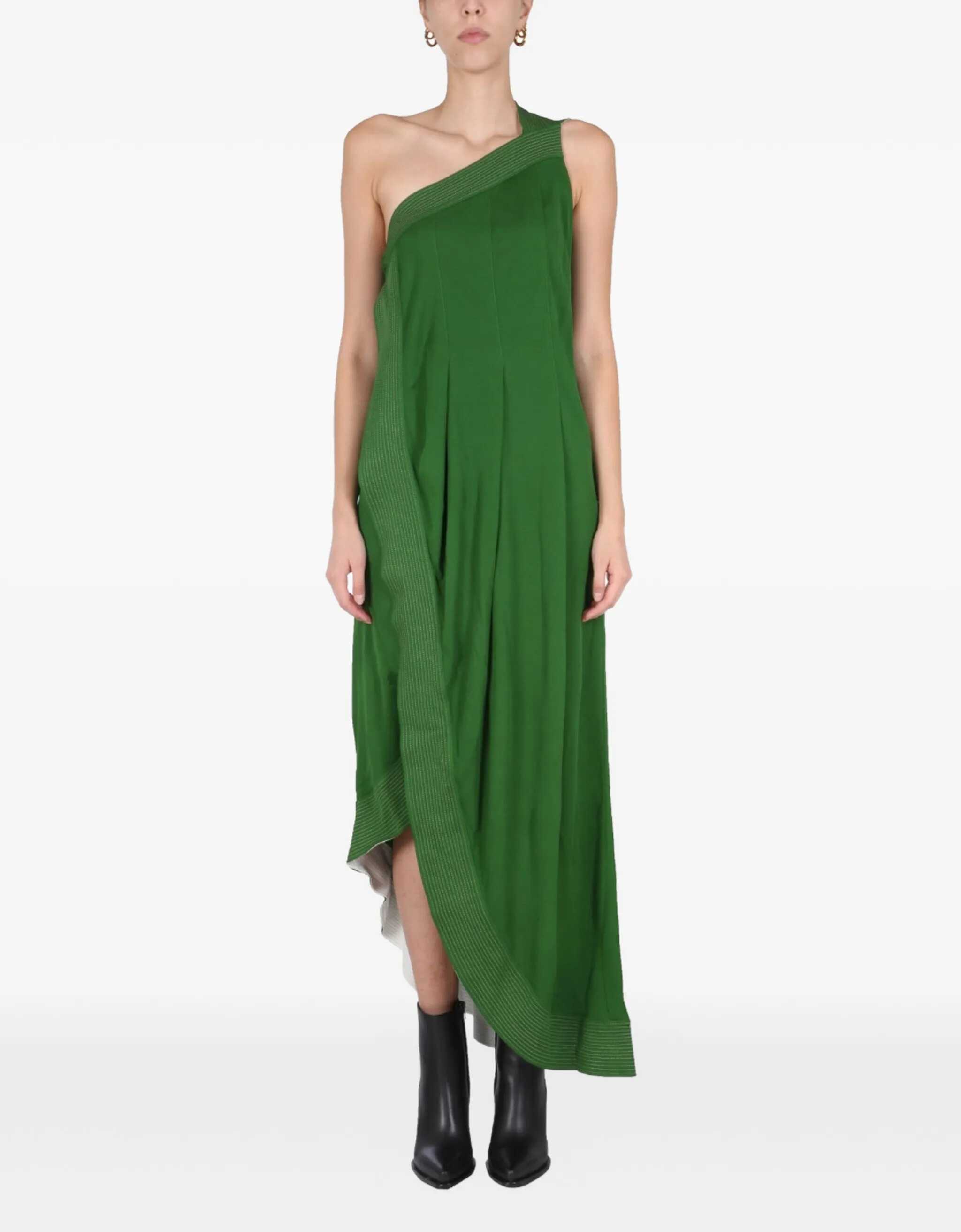 Givenchy Dress With Contrasting Stitching GREEN