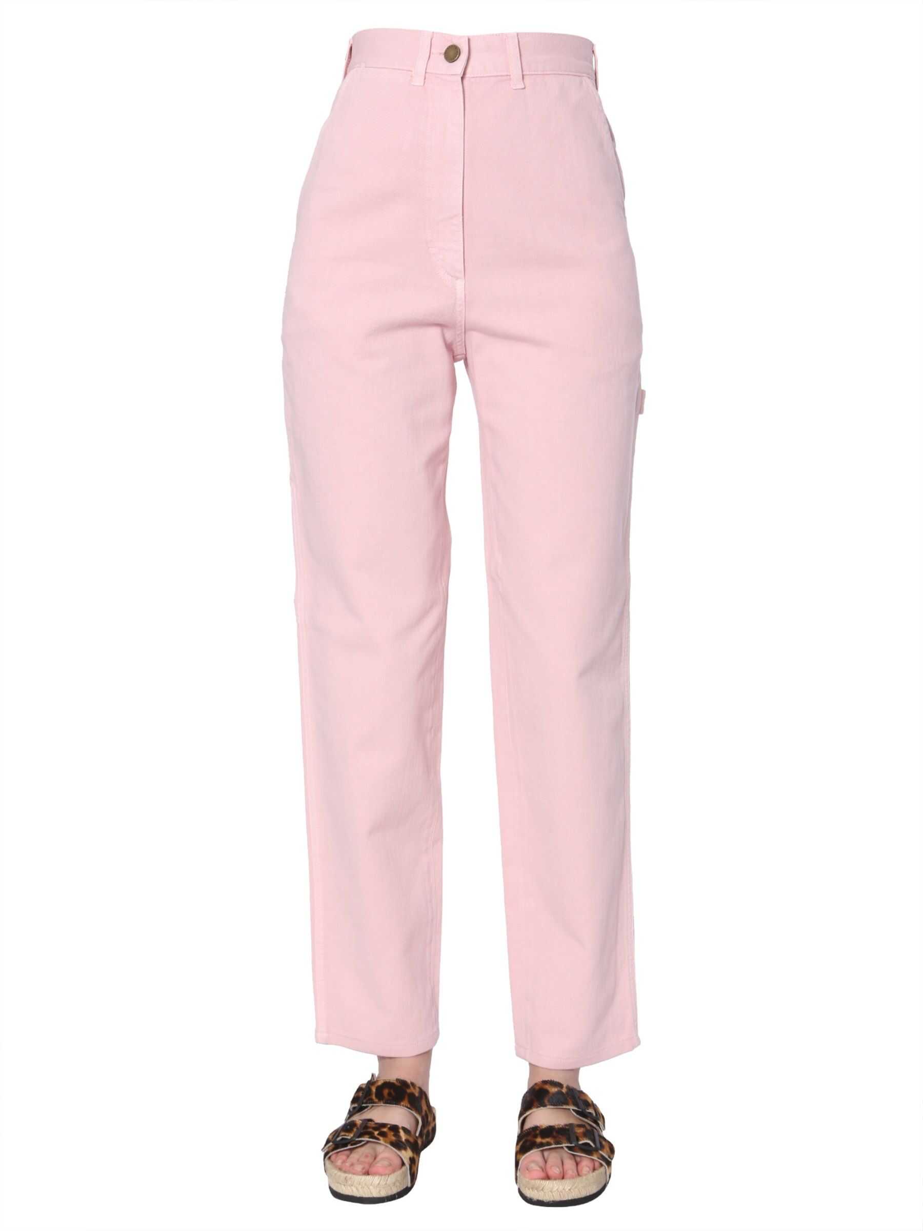 Blug Alberta Ferretti High-Waist Jeans PINK