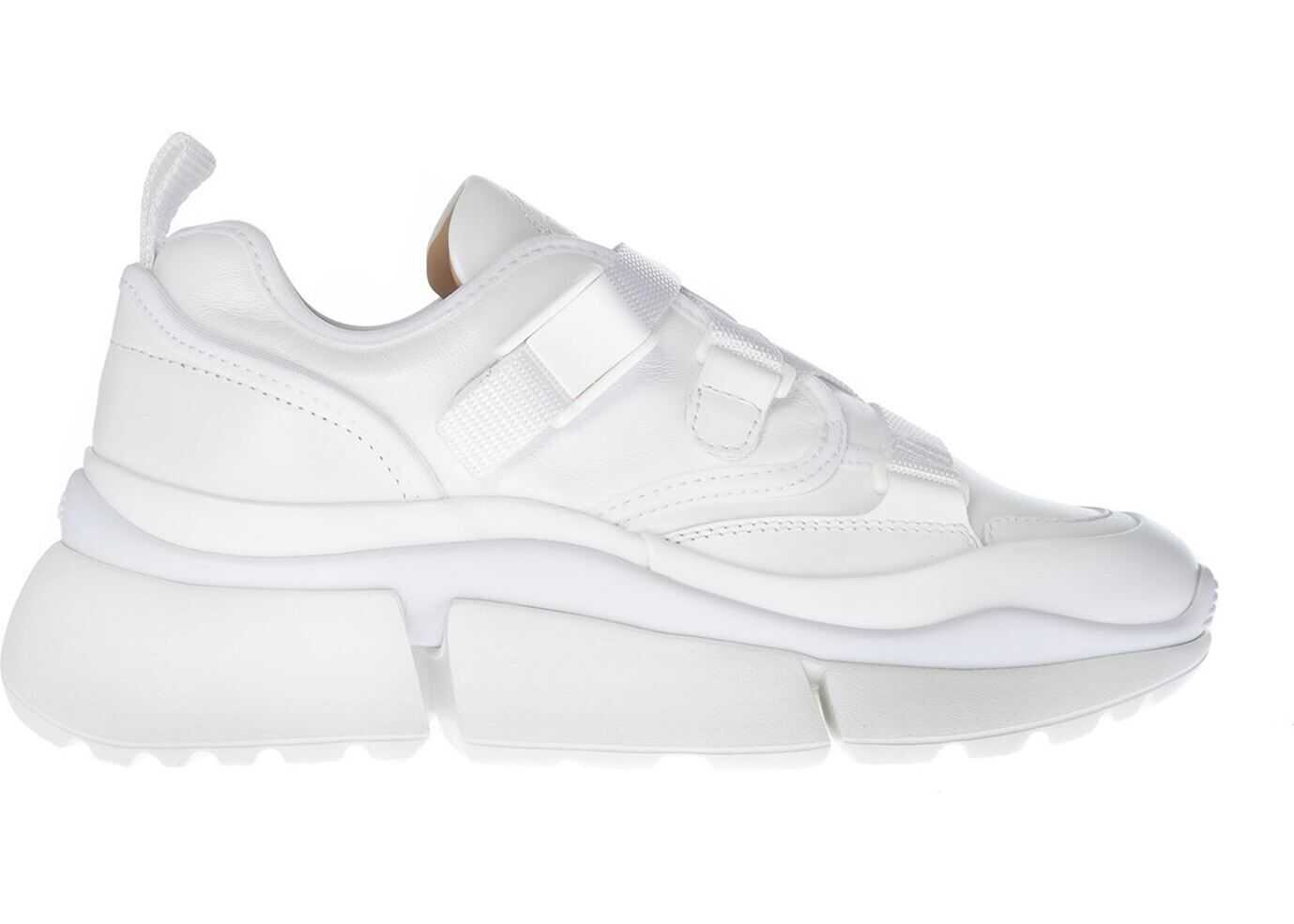 Chloe Sonnie White Nappa Leather Sneakers* White