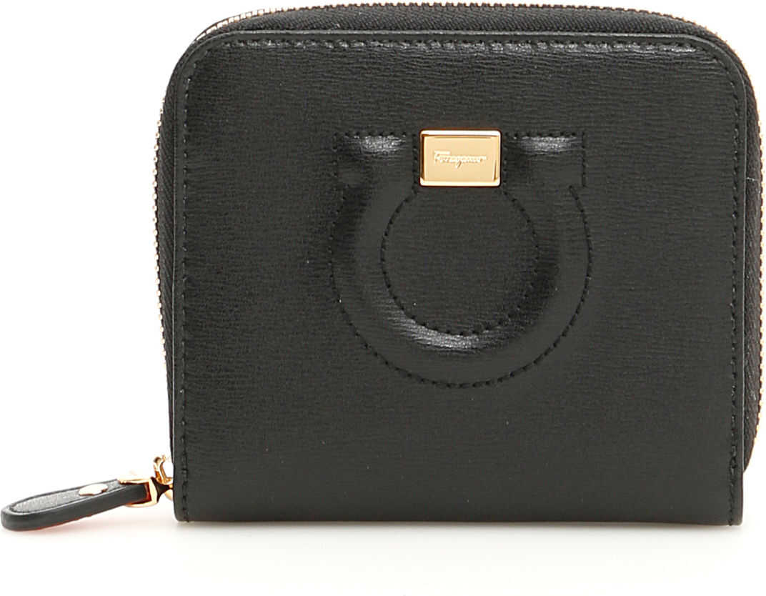 Salvatore Ferragamo Zip-Around City Wallet NERO