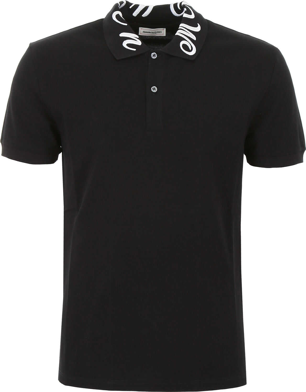 Alexander McQueen Polo Shirt With Logo Embroidery BLACK MIX