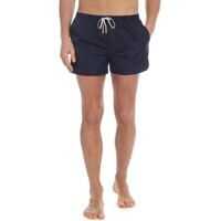 Bermude Blue Boxer Swimsuit With Logo Prints Barbati