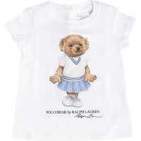 Tricouri Printed Polo Bear T-Shirt In White Fete