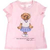 Tricouri Printed Polo Bear T-Shirt In Light Pink Fete