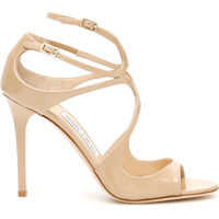 Sandale cu toc Jimmy Choo Patent Lang Sandals