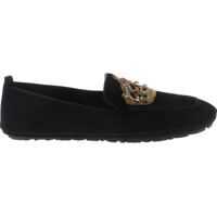 Mocasini Embroidered Crown Loafers In Black Barbati