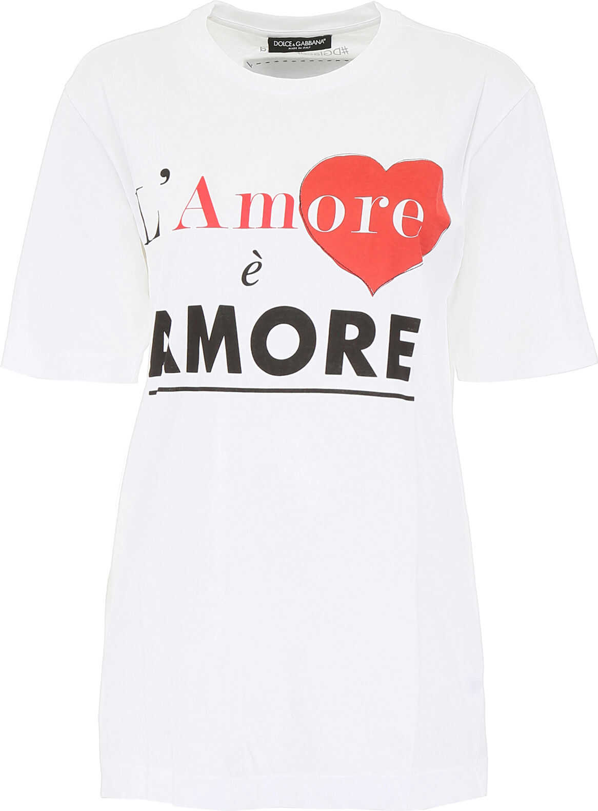 Dolce & Gabbana L'amore È Amore T-Shirt BIANCO OTTICO