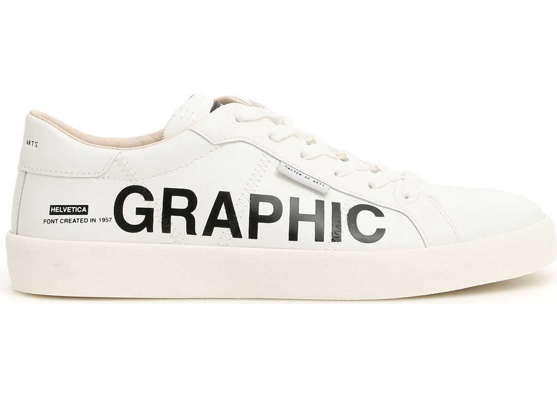 MoA Frieze Graphic Sneakers WHITE