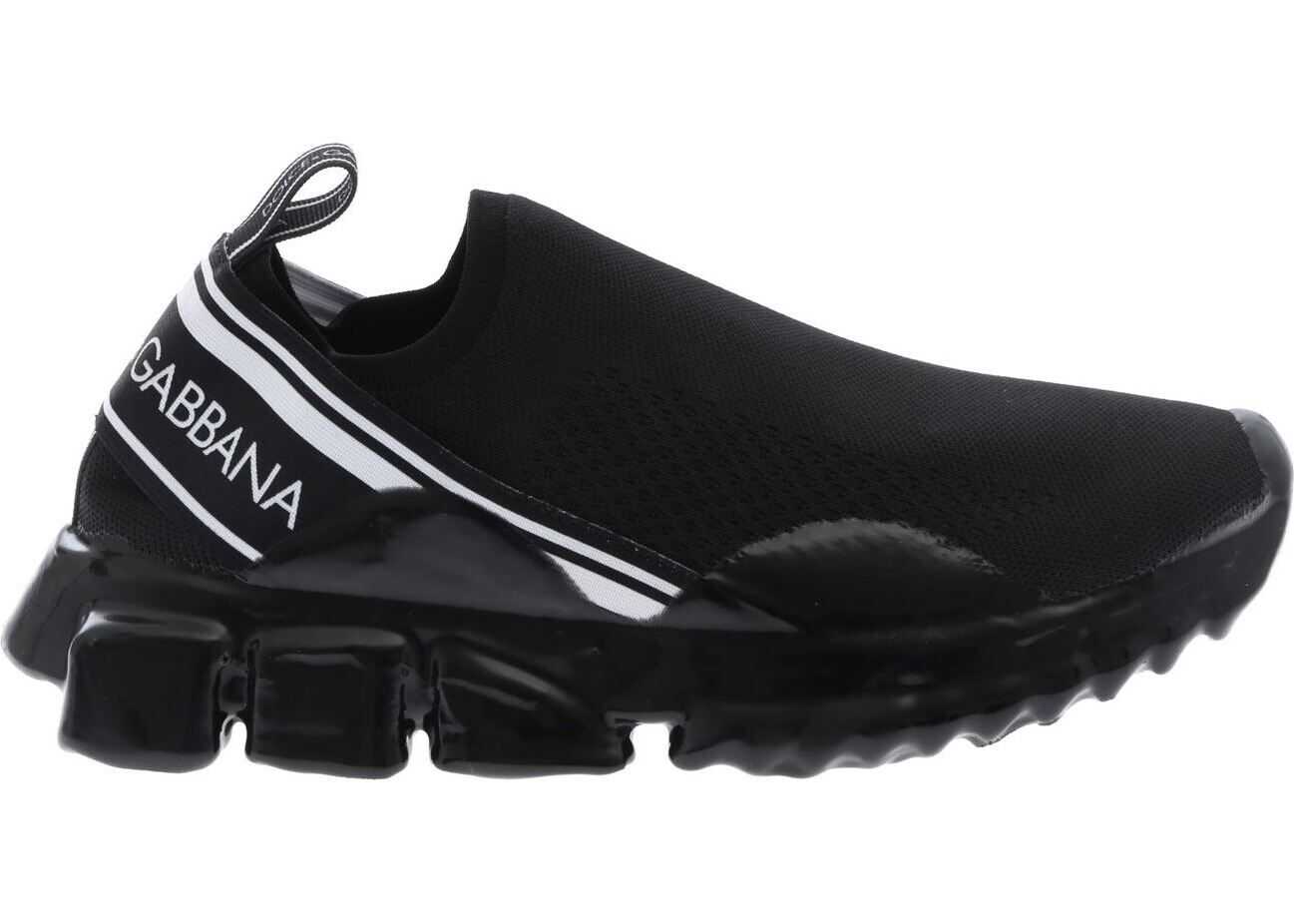 Dolce & Gabbana Sorrento Melt Sneakers In Black Black