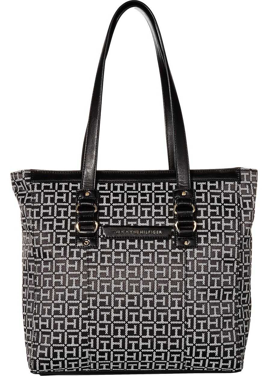 Tommy Hilfiger Holborn Monogram Tote Black/White