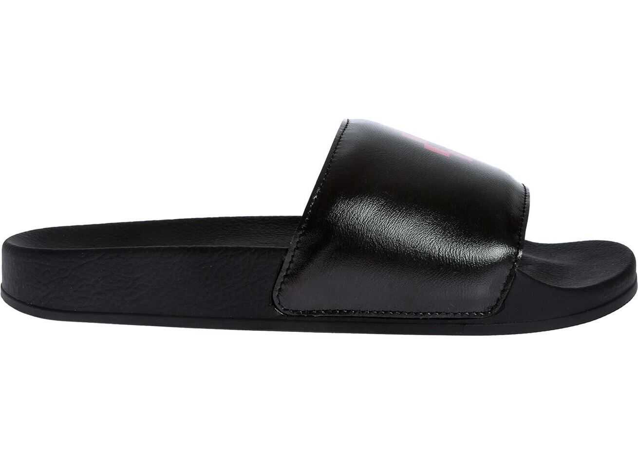 Marcelo Burlon Gradient Cross Slides In Black Black