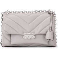 Genti de umar Michael Kors Borsa A Spalla Michael Kors Cece Medium In Pelle Trapuntata Grigio Perla