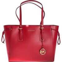 Genti de mana Michael Kors Medium Voyager Tote Bag In Red Leather