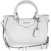 Genti de mana Michael Kors Bakley Handbag In White Leather