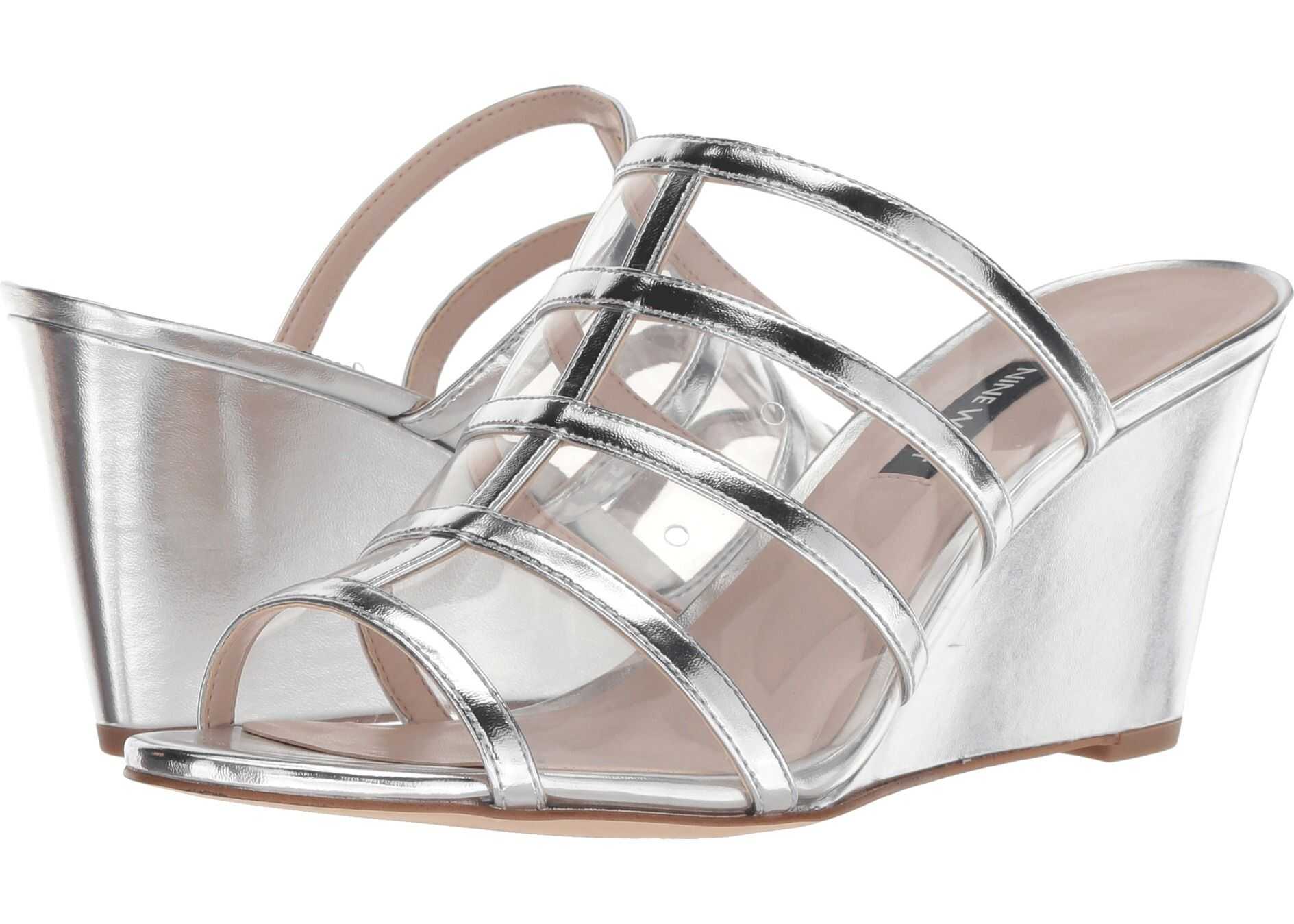 Nine West Jesty Clear/Silver Synthetic