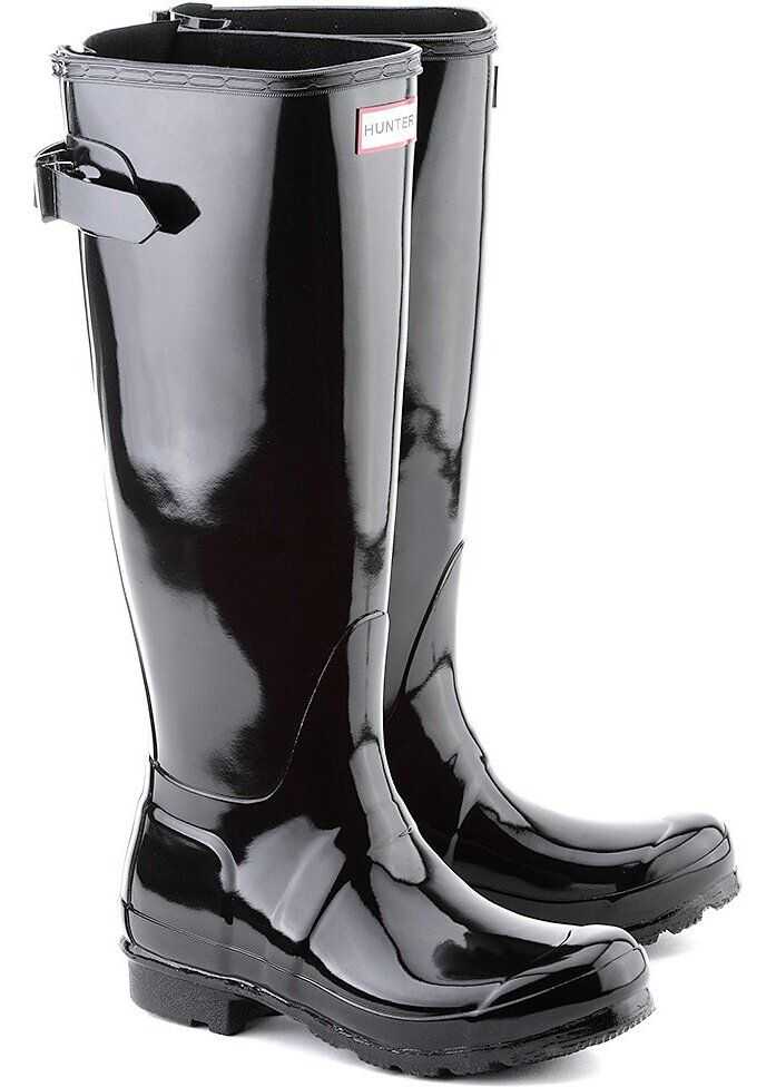 Cizma Hunter Original Back Adjust Gloss Czarny