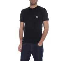 Tricouri Black T-Shirt With Chest Pocket* Barbati