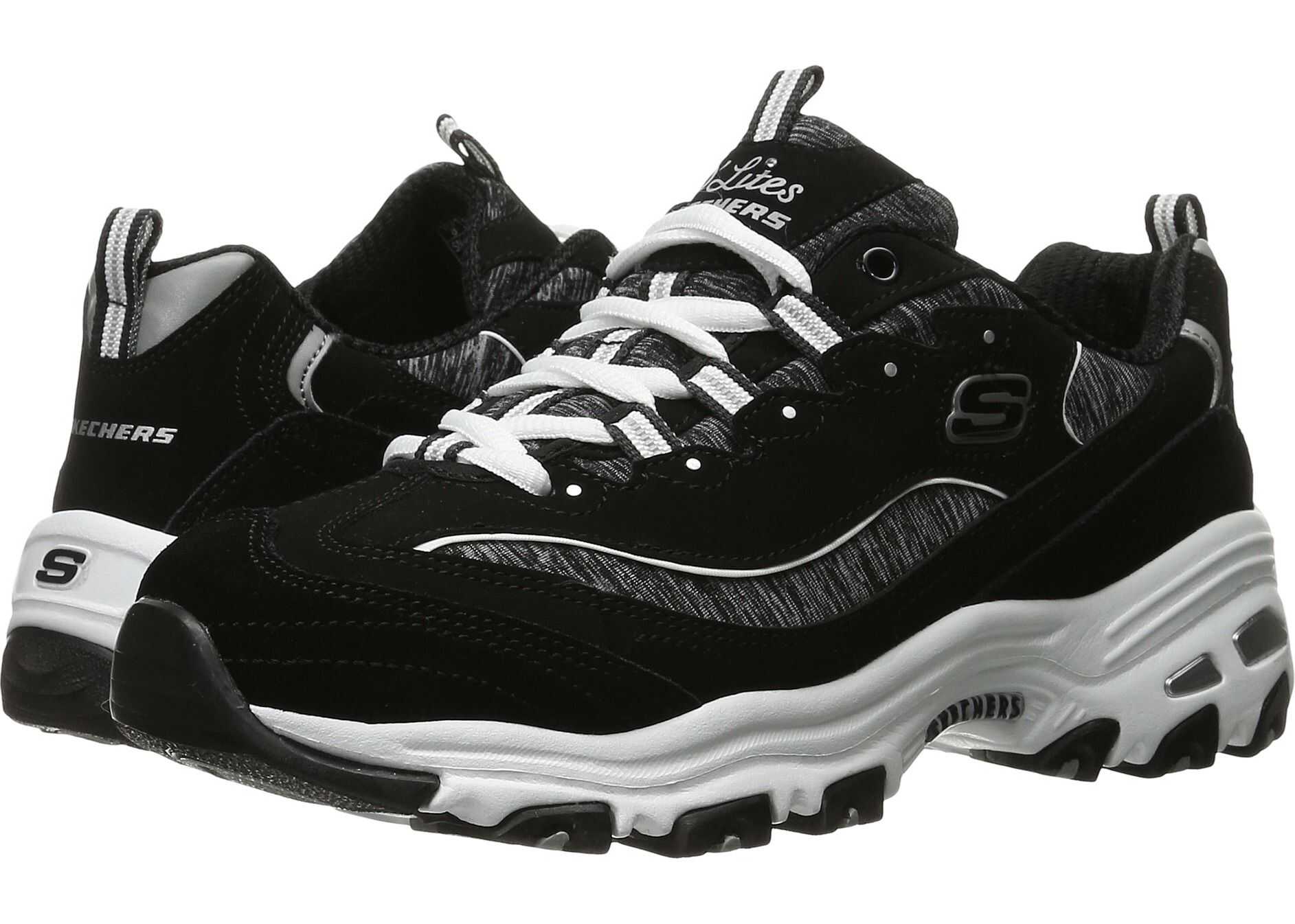 SKECHERS D'Lites - Me Time Black/White 1