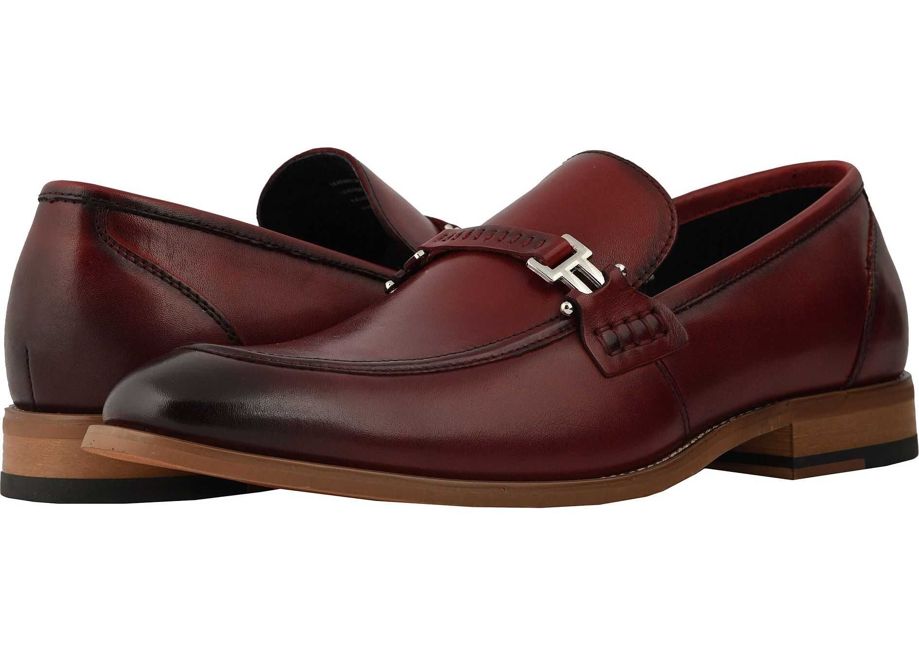 Stacy Adams Duval Slip On Penny Loafer Cranberry