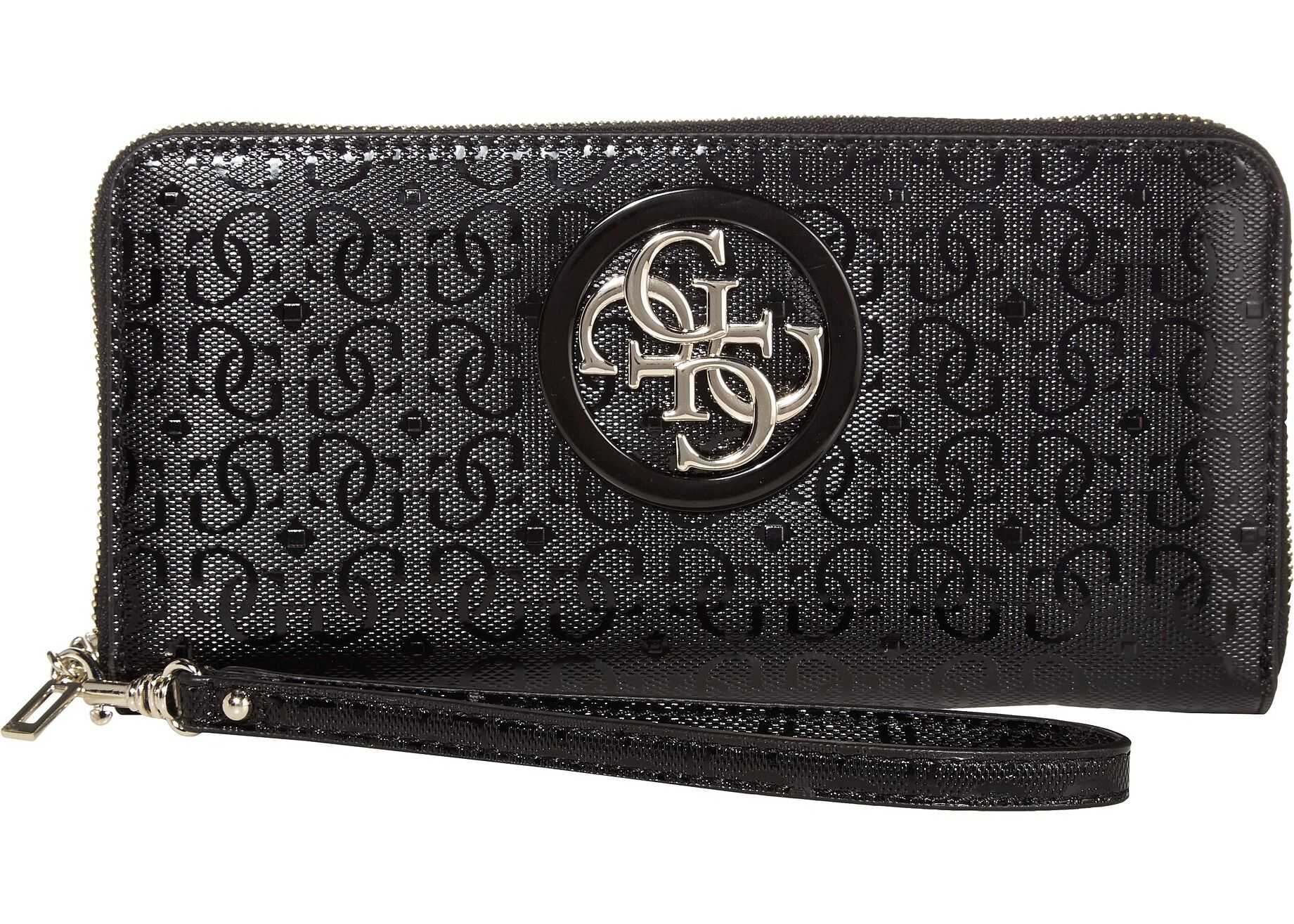 GUESS Open Road SLG Large Zip Around Black