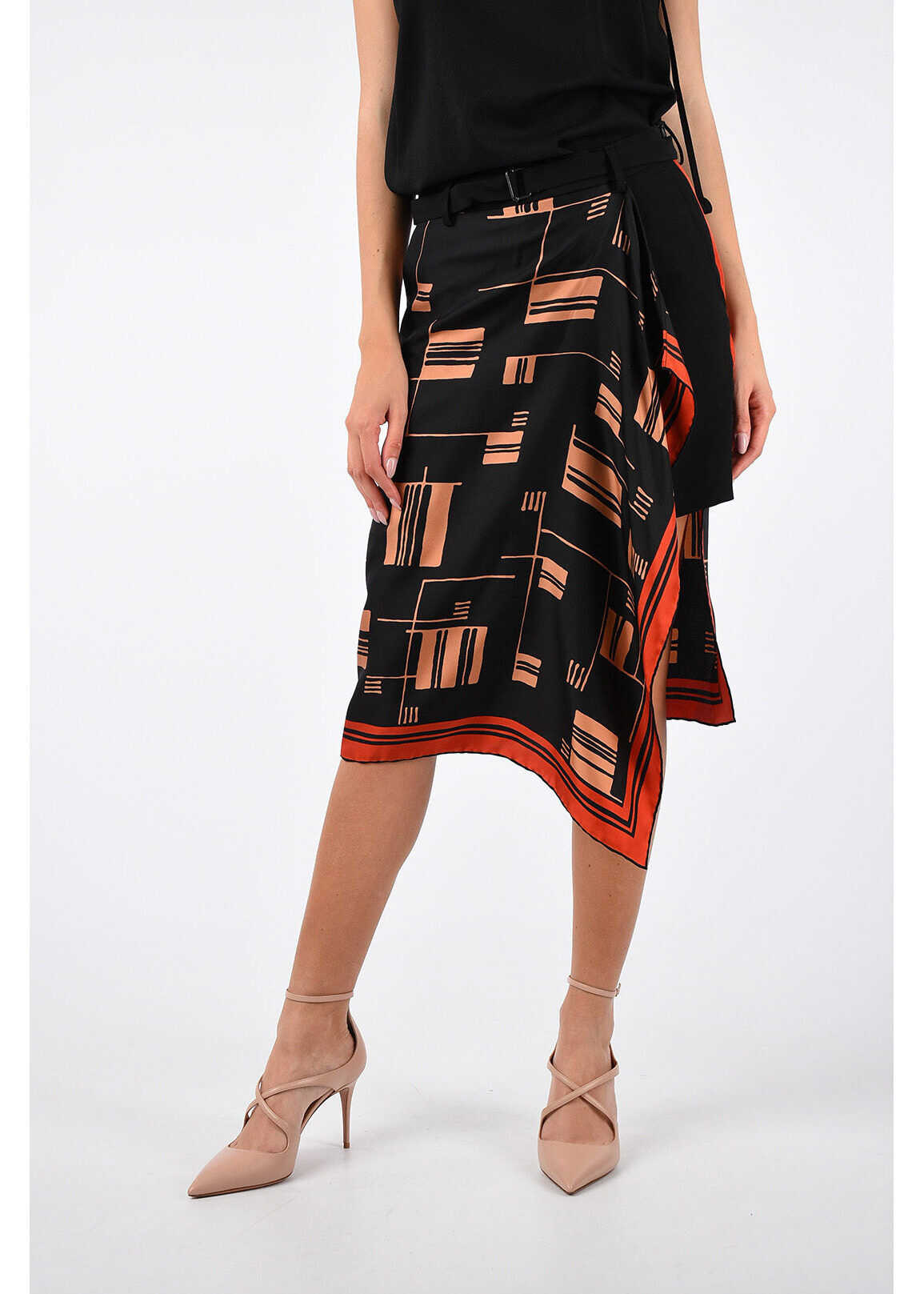 Dries Van Noten Silk Skort PANAX BLACK