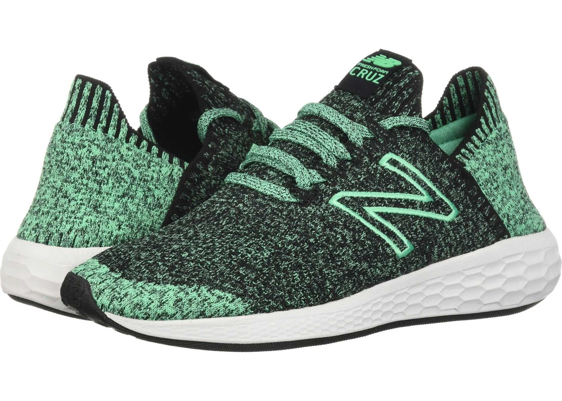 New Balance Fresh Foam Cruz v2 Sock Fit Black/Neon Emerald