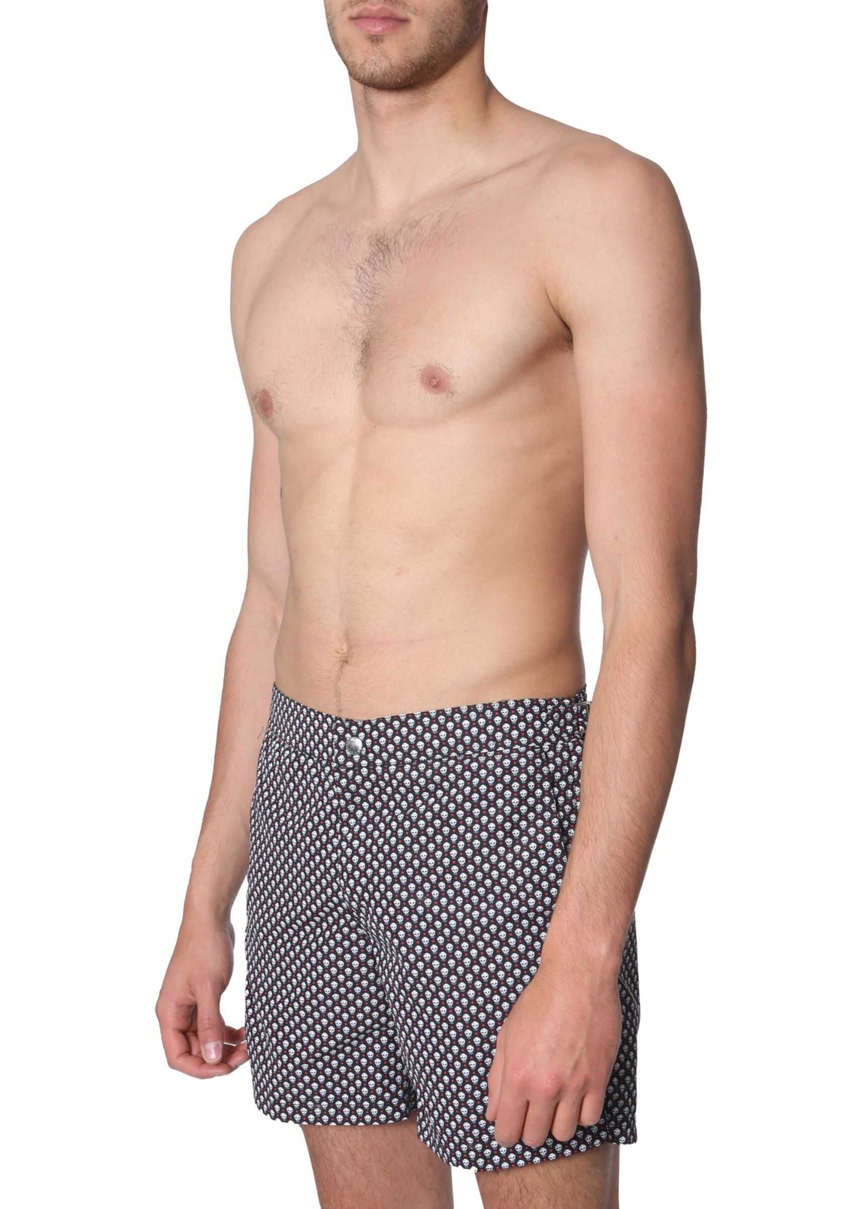 Alexander McQueen Boxer Swimsuit BLACK
