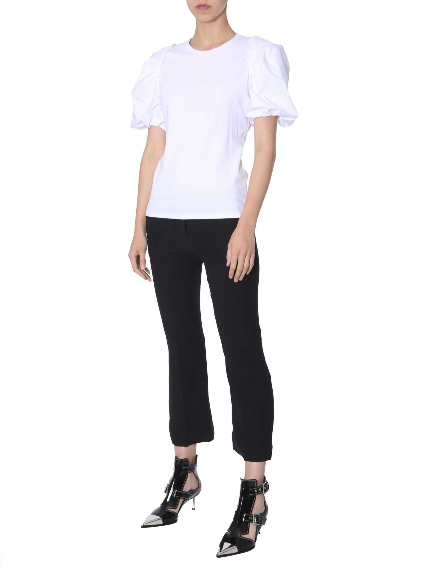 Alexander McQueen Cotton Jersey T-Shirt WHITE