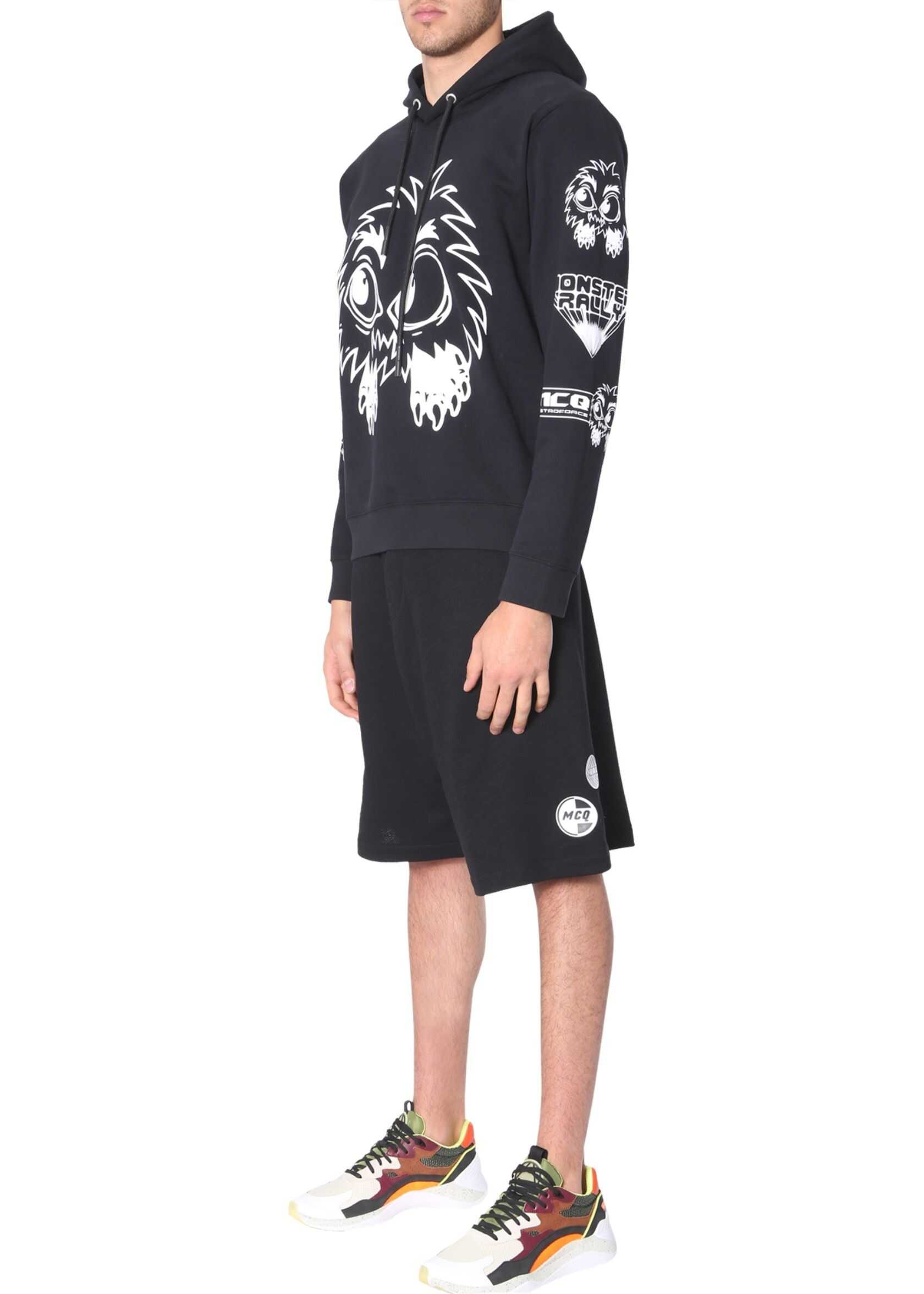 Bluza MCQ Alexander McQueen Hooded Sweatshirt BLACK