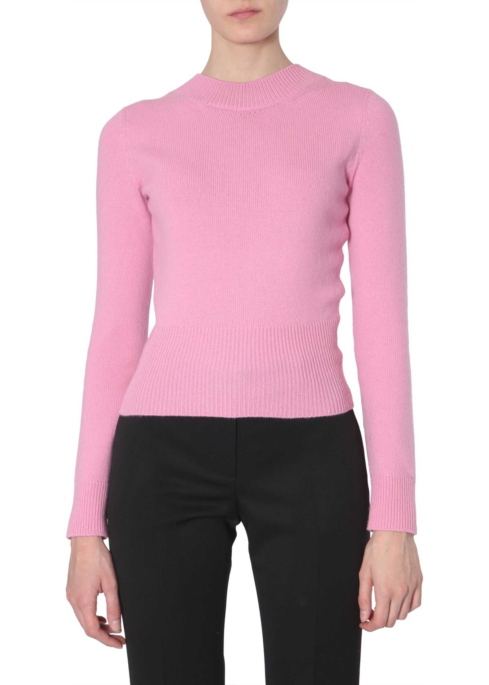 Alexander McQueen Velvet Flake Sweater PINK