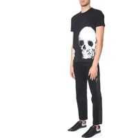 Tricouri Alexander McQueen Skull Rose Print T-Shirt