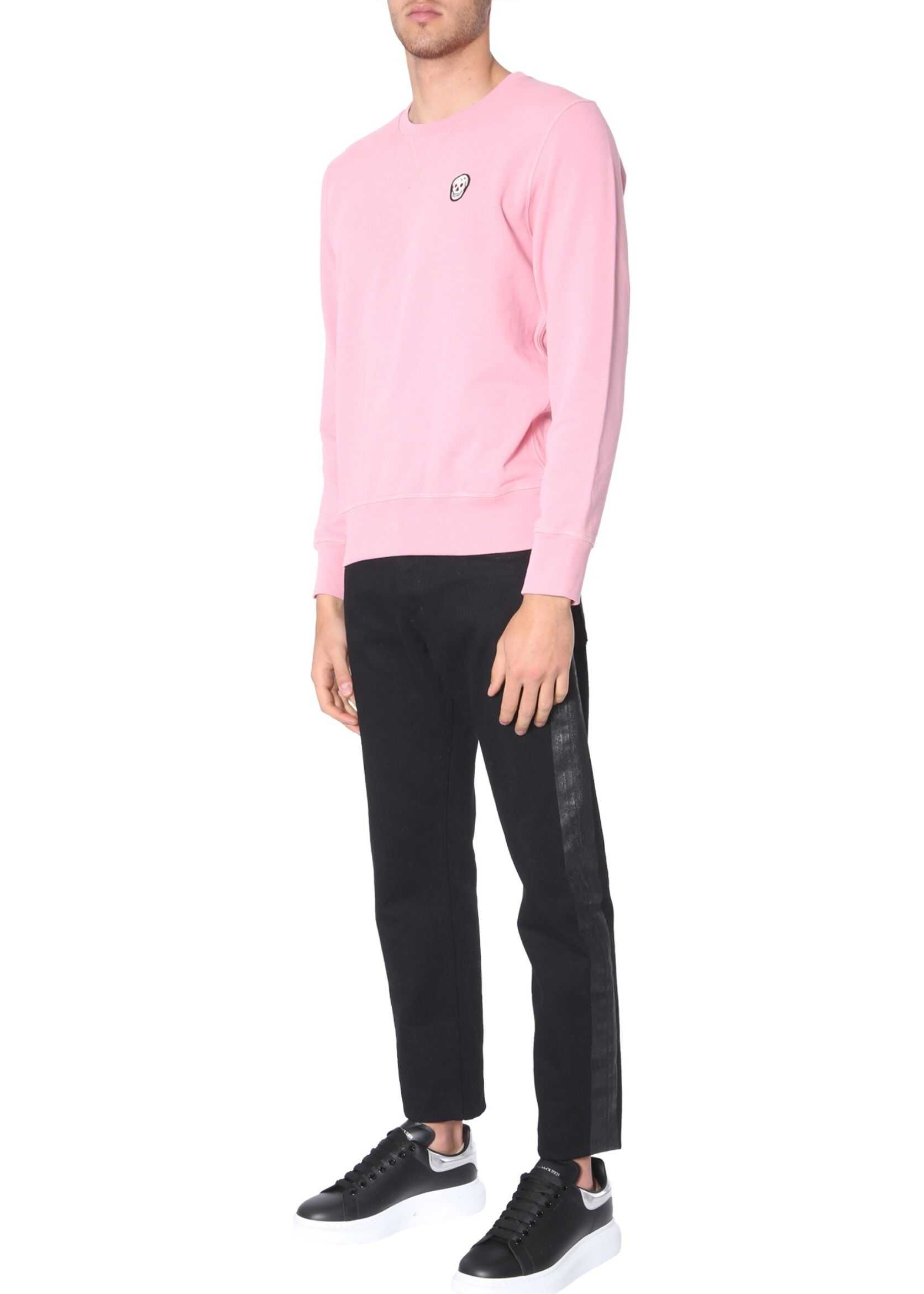 Bluza Alexander McQueen Patch Skull Sweatshirt PINK