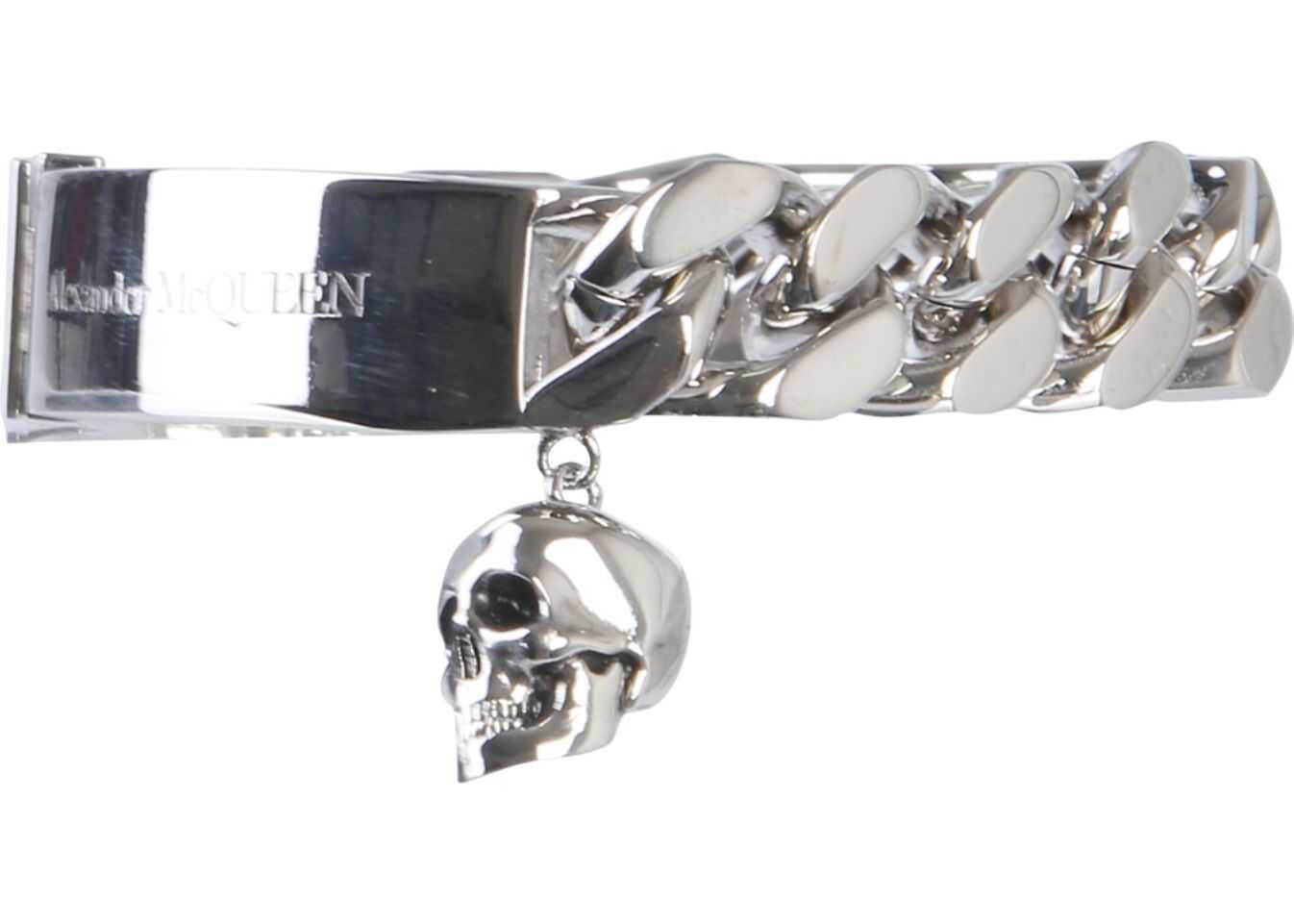 Alexander McQueen Identity Chain Bracelet SILVER