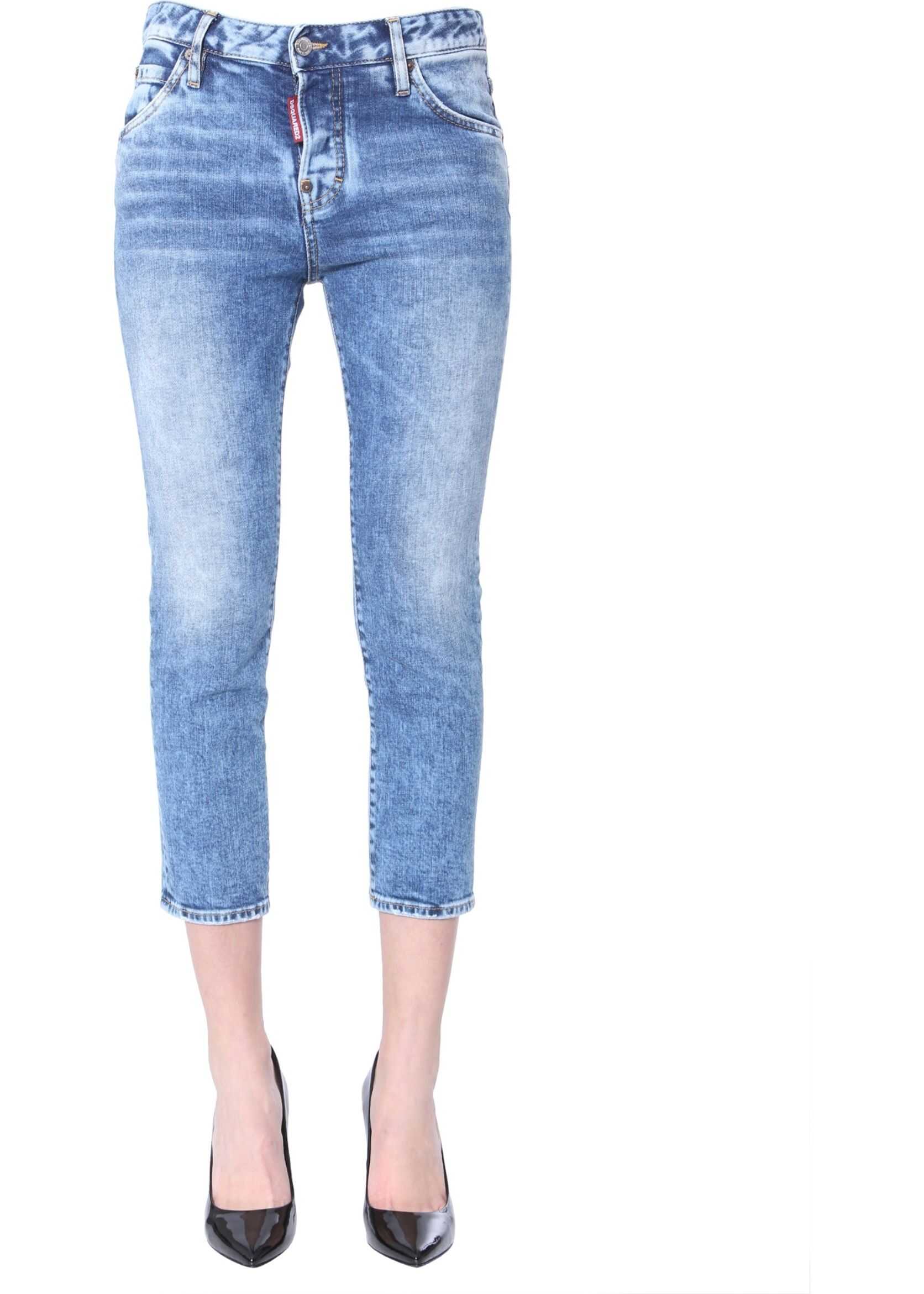 DSQUARED2 Cool Girl Cropped Jeans BLUE