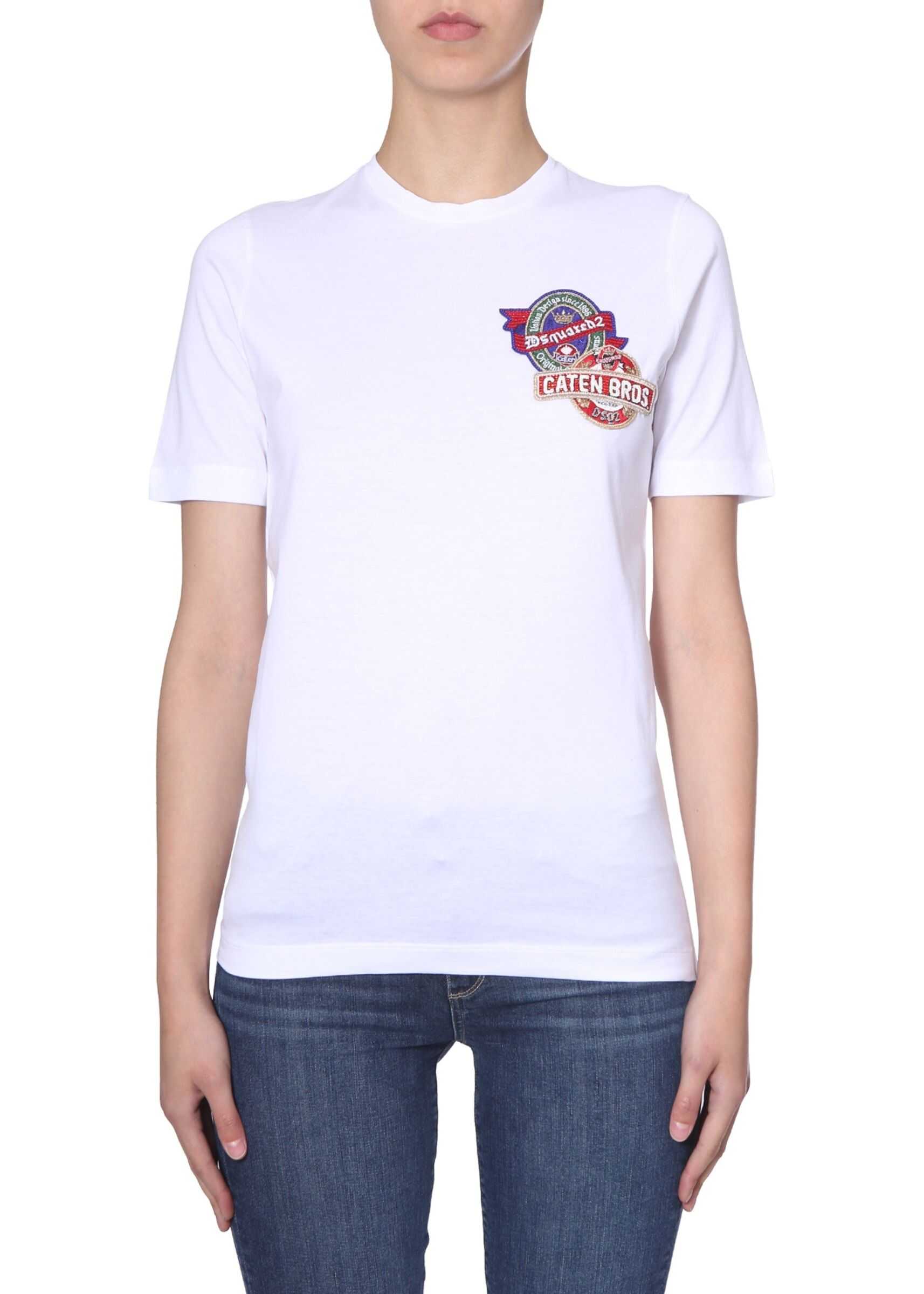 DSQUARED2 Round Neck T-Shirt WHITE