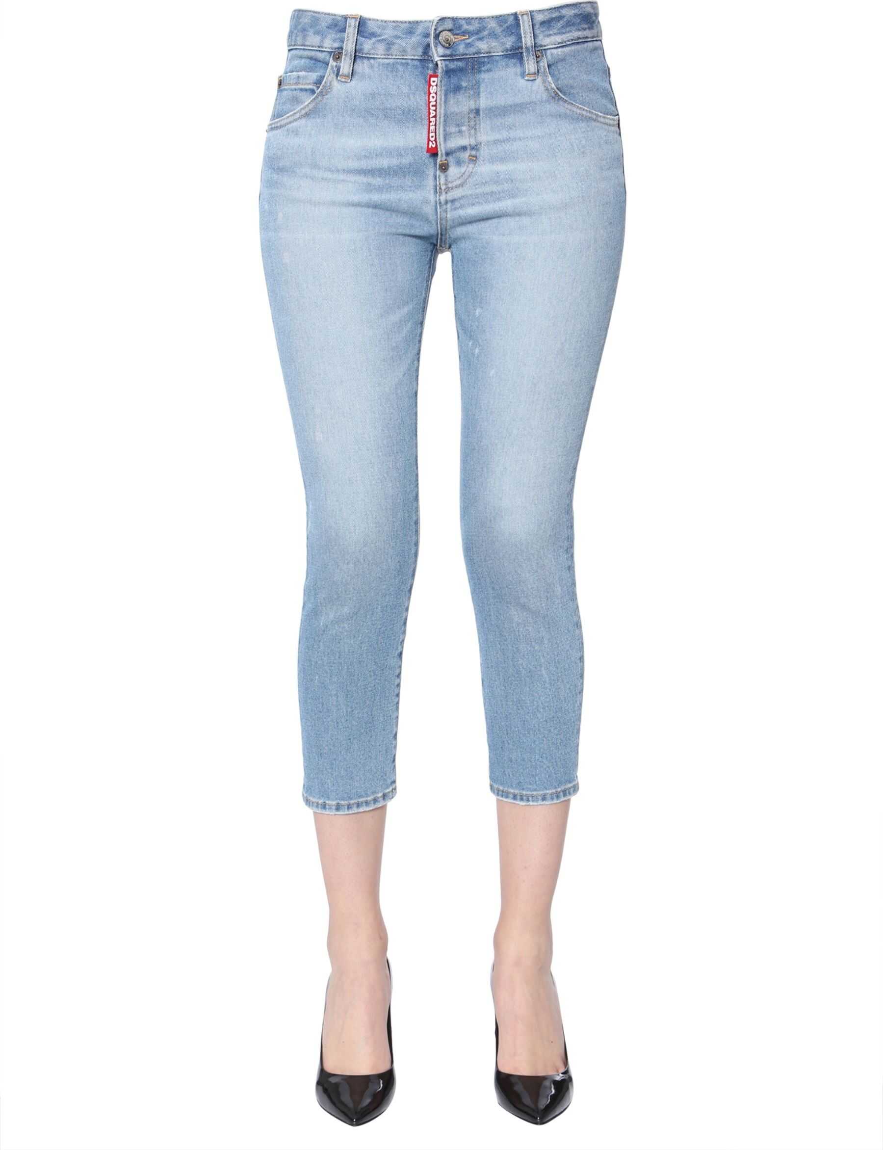 Blug DSQUARED2 Cool Girl Cropped Jeans DENIM